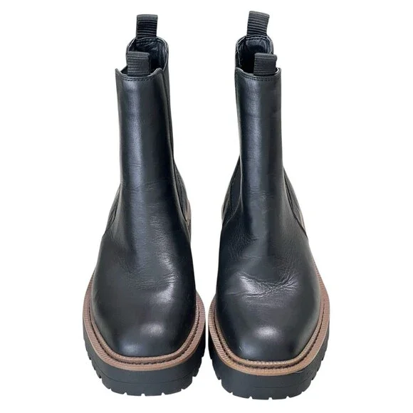 SAM EDELMAN LAGUNA WATERPROOF LEATHER BOOTS WOMENS SIZE 8 1/2 M Worn Once - Picture 8 of 11